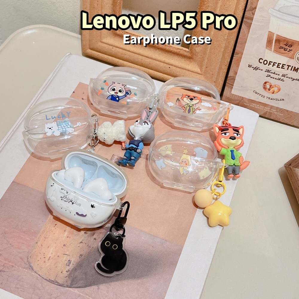 Hàng có sẵnDành Cho Lenovo LP5 Pro Ốp Lưng Silicon Mềm Vỏ Tai Nghe Họa Tiết Mèo Hoạt Hình