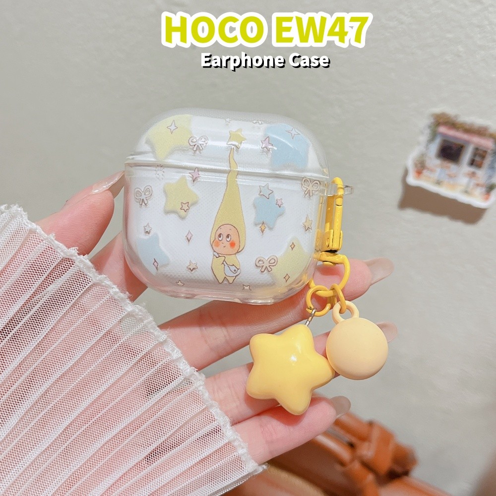 Dành Cho HOCO EW47 Ốp Lưng DIY Anime Hoạt Hình Silicon Mềm Vỏ Tai Nghe