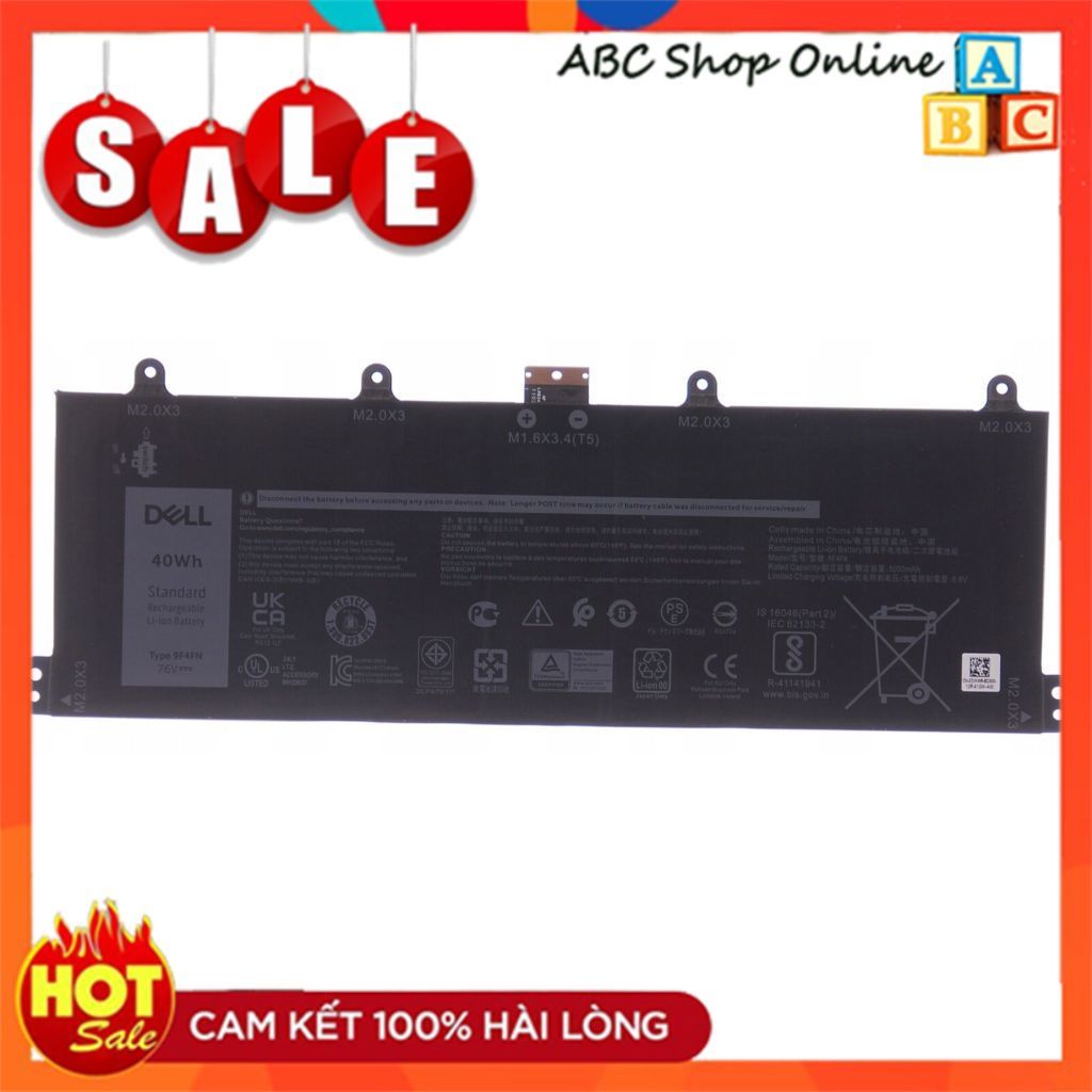 Pin Laptop Dell Latitude 7320 Detachable 2VKW9 9F4FN 09F4FN 2ICP4/79/112