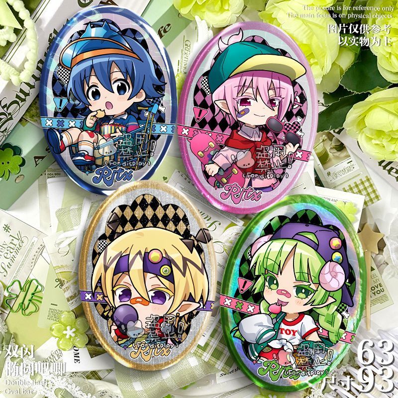 Huy hiệu anime Iruma-kun, thổ cẩm cho túi và phụ kiện cosplay