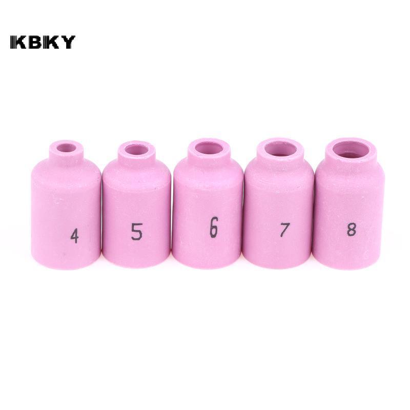 KBKY 42mm 54N14 54N15 54N16 54N17 54N18 Vòi phun gốm Alumina cho TIG WP17 18 26 Phụ kiện đèn pin hàn