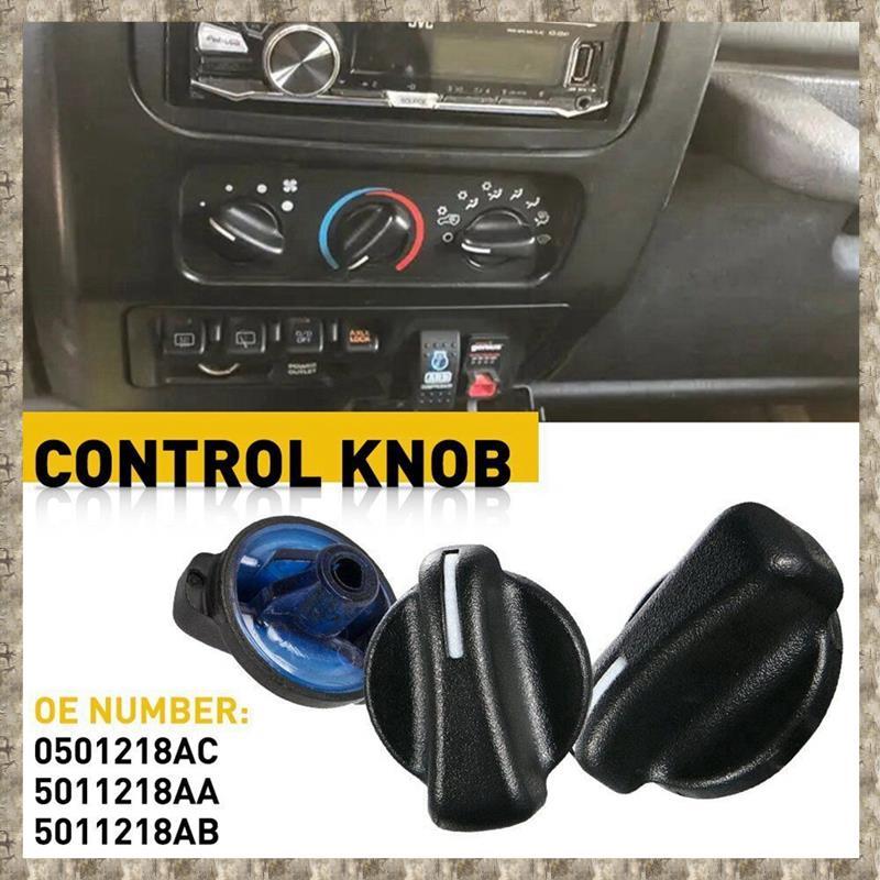 [zv0lma8i] 3 Núm sưởi ô tô A / C Công tắc điều khiển khí hậu ô tô Núm quay số cho 1999-2005 05011218