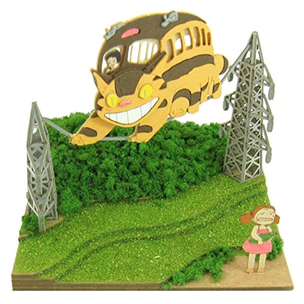 studio ghibli mini totoro mei và xe buýt mèo non-scale giấy thủ công MP07-04