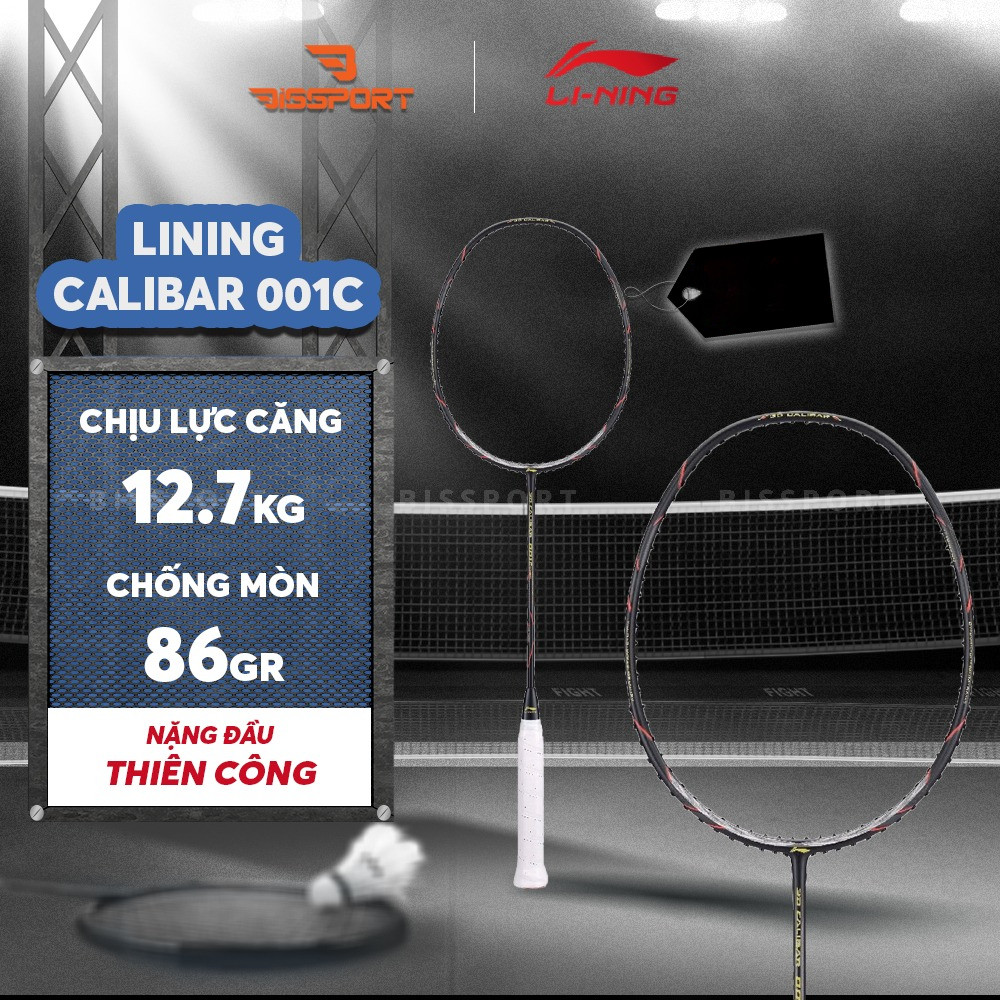Vợt Cầu Lông Lining 3D Calibar 001C Chính Hãng - Vợt Thiên Công Nặng Đầu