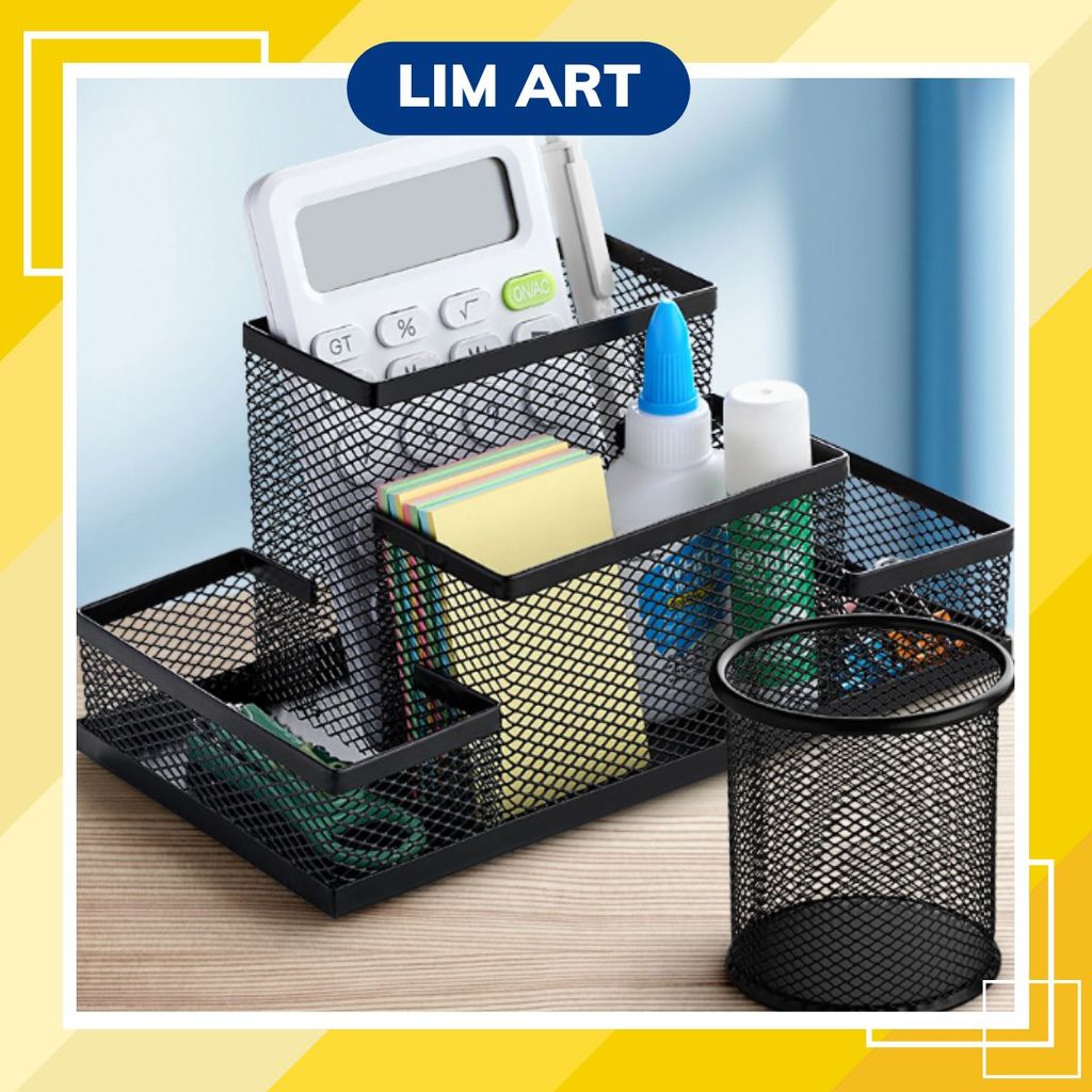 Ống đựng bút dạng lưới kim loại. Ống đựng đa năng LIM Art