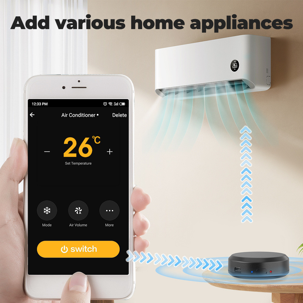 Dành cho Tuya WiFi IR Wireless Remote Control Hub Smart Home Blaster hoạt động với Smart Life / Goog