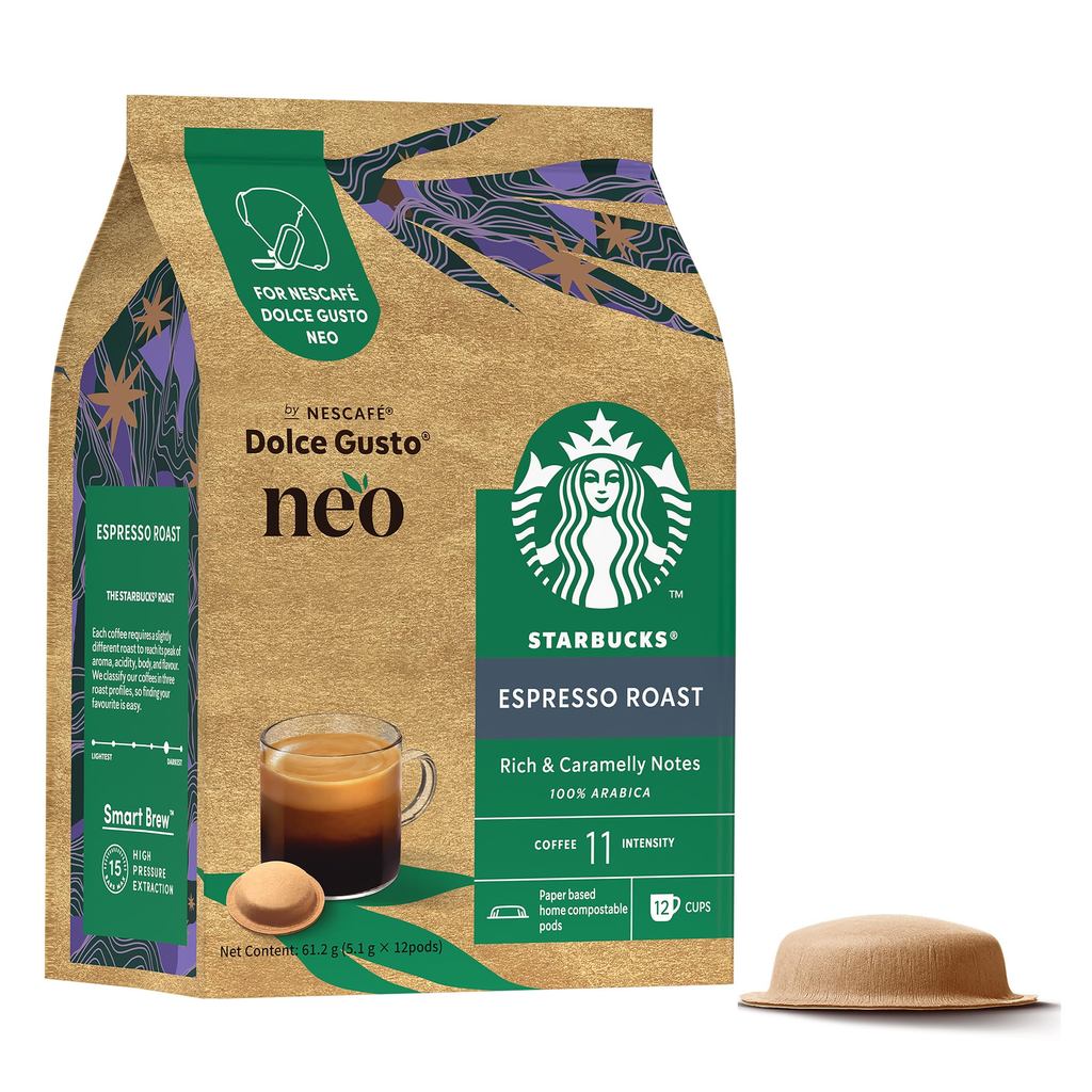 Trực tiếp từ NHẬT BẢN Nescafe Dolce Gusto Neo Exclusive Starbucks Espresso Roast 12P Cà phê giấy Cà 