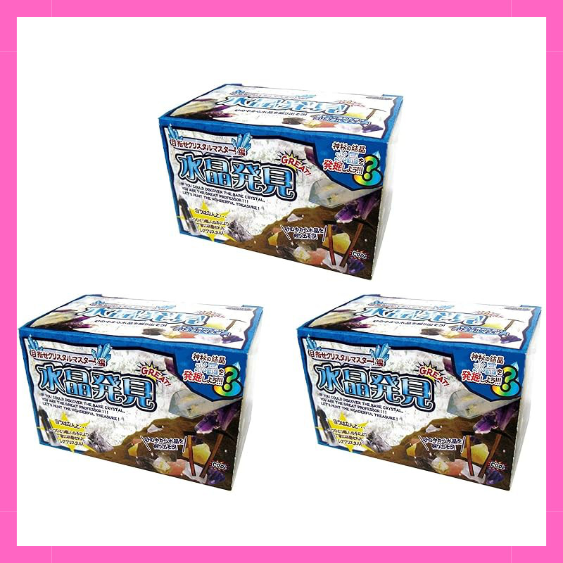 [Set of 3 + Message Card] Nor Corporation Treasure Discovery Series Crystal Discovery TKZ-22-01
