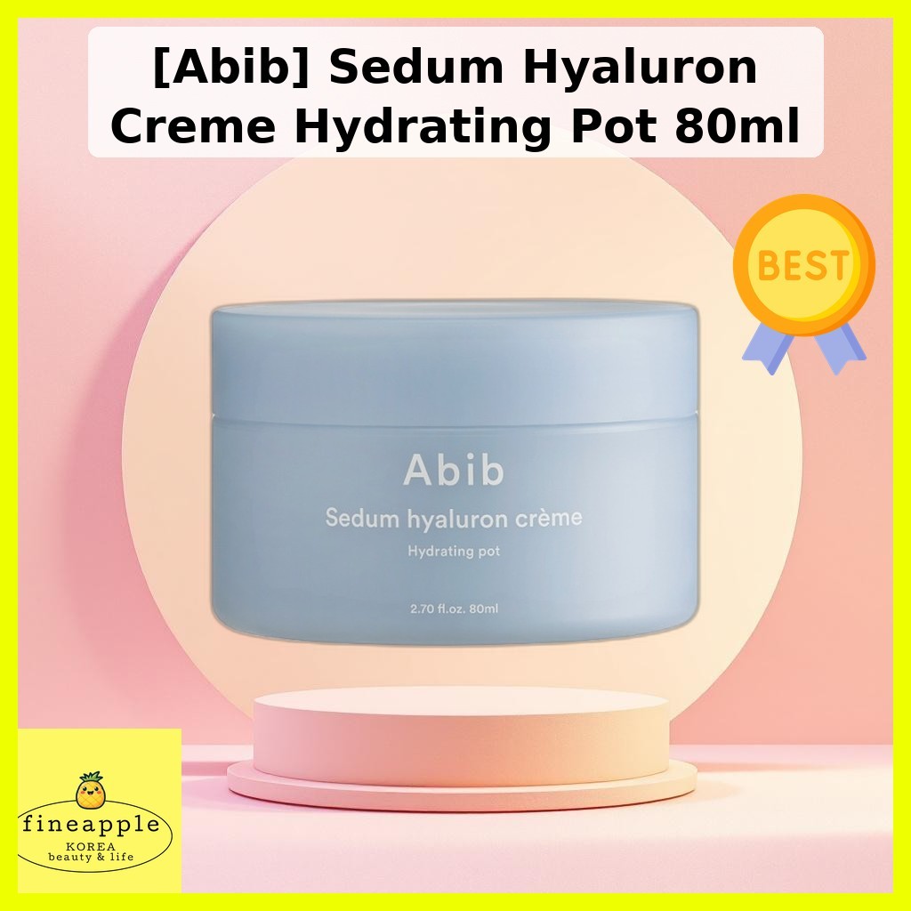 [Abib] Chậu dưỡng ẩm Sedum Hyaluron Creme 80ml / Creme Hàn Quốc / Độ ẩm sâu / Chính hãng 100% của fi