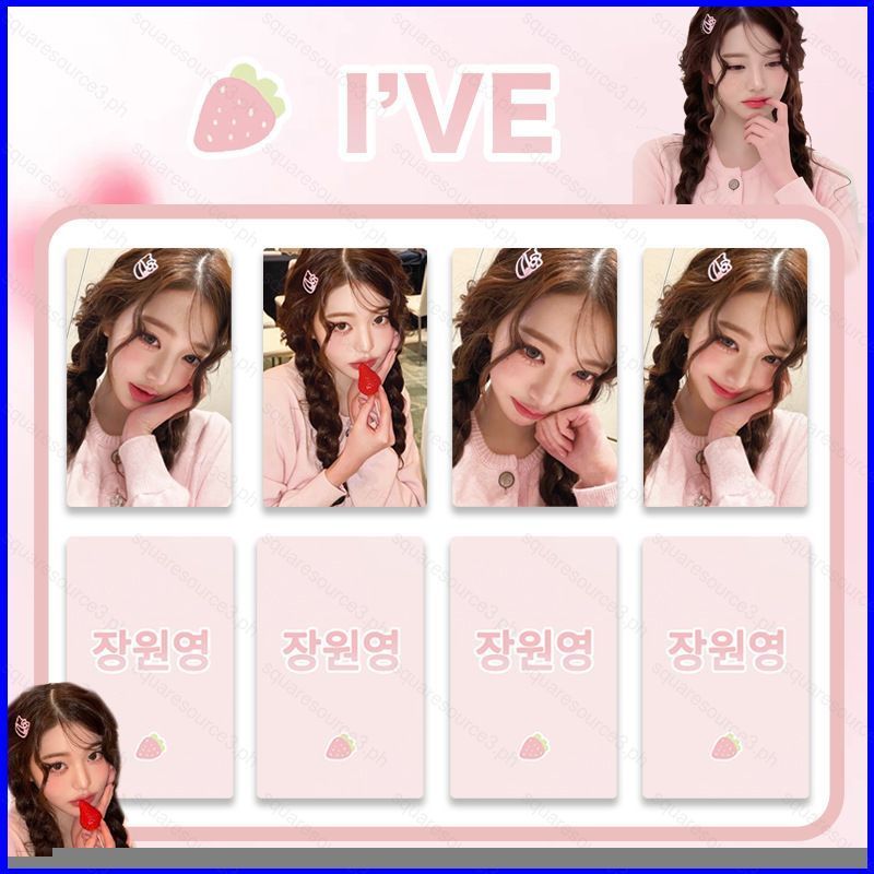 SQ3 4 Cái / bộ IVE Wonyoung LOMO Card Jang Wonyoung Bưu Thiếp Bộ Sưu Tập Ngôi Sao Ngoại Vi QS3
