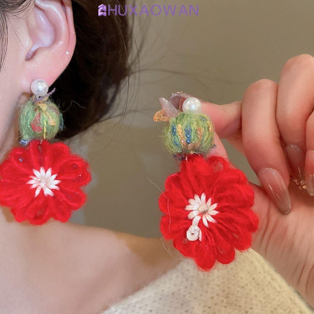 ZHUXAOWAN Bông Tai Hoa Cúc Style Vintage Boho, Dành Cho Bé Gái