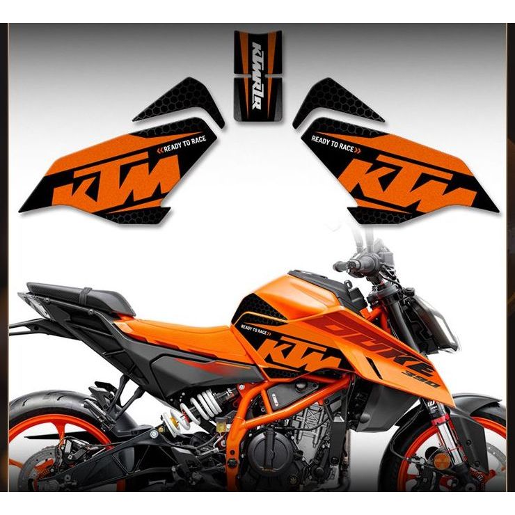KTM stickers, anti-slip stickers for the fuel tank of the new DUKE390 motorcycle, waterproof protect
