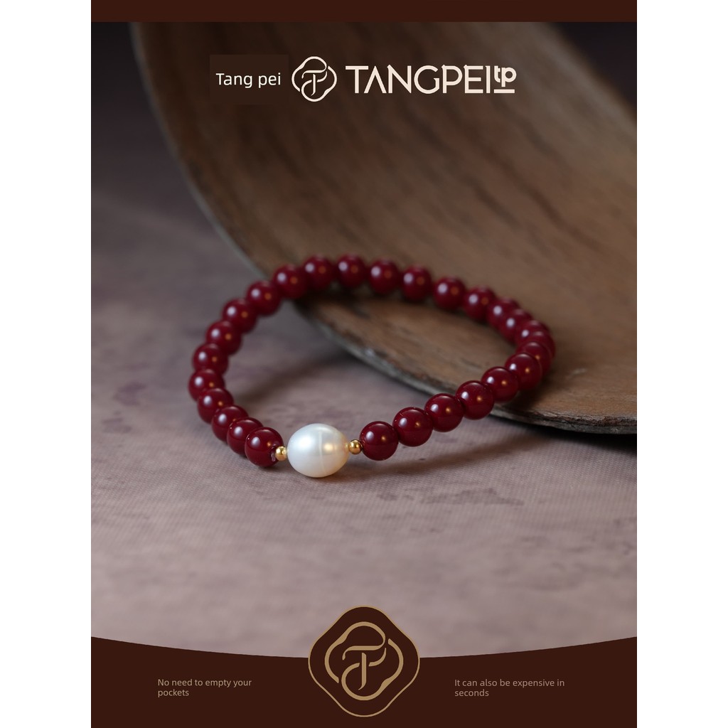 Tang Pei TANGPEI TP Trang Sức Thiết Kế Thời Trang Quốc Gia Sense Angola Vòng Tay Đính Hạt Đỏ Thời Tr