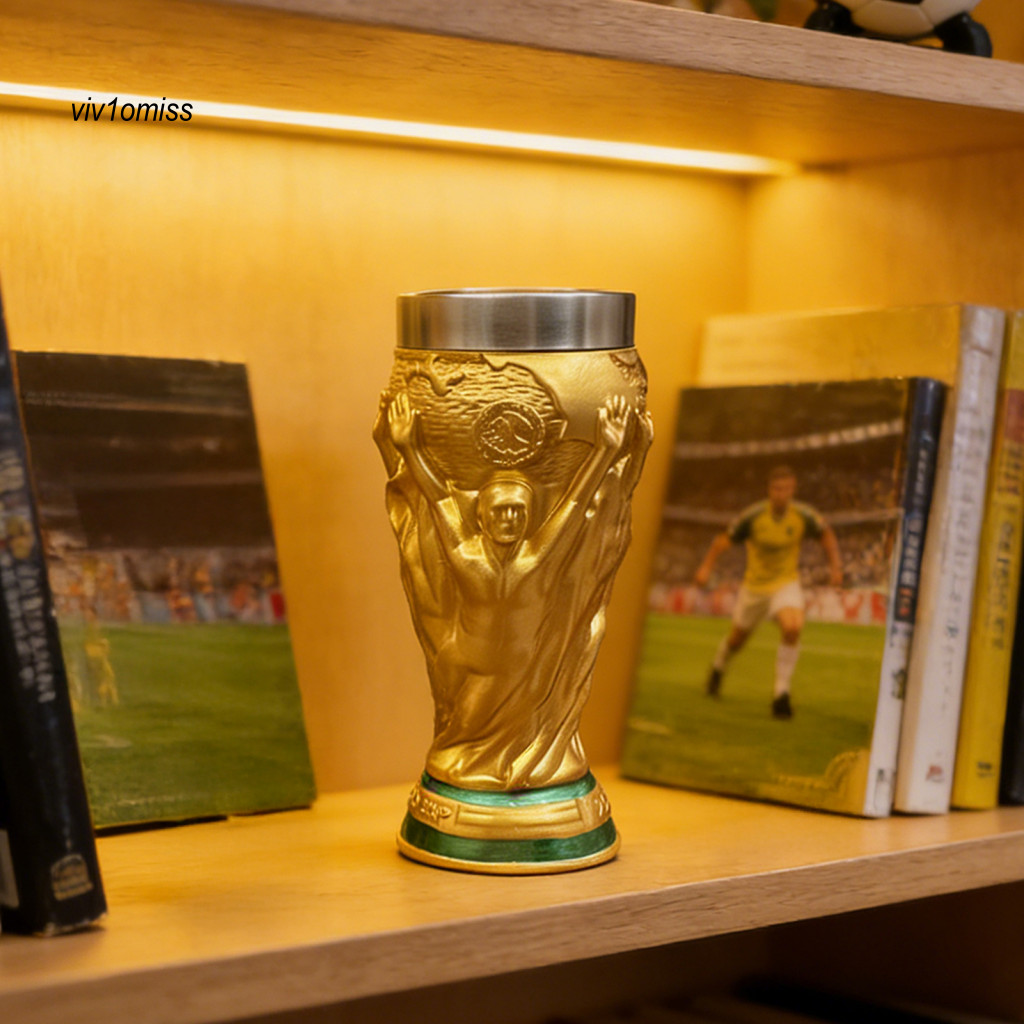 VM _ Nhựa Bia Cốc Rượu Và Cốc Cider Cúp Bóng Đá Cốc Bia 400ml Thép Không Gỉ Nhựa Cốc Dung Tích Drink