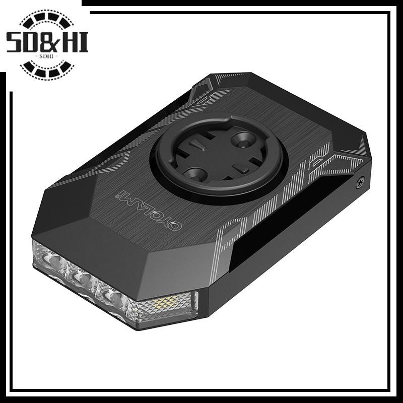 Đèn pha xe đạp CL350 có thể sạc lại, tương thích Garmin và GoPro, 4000mAh