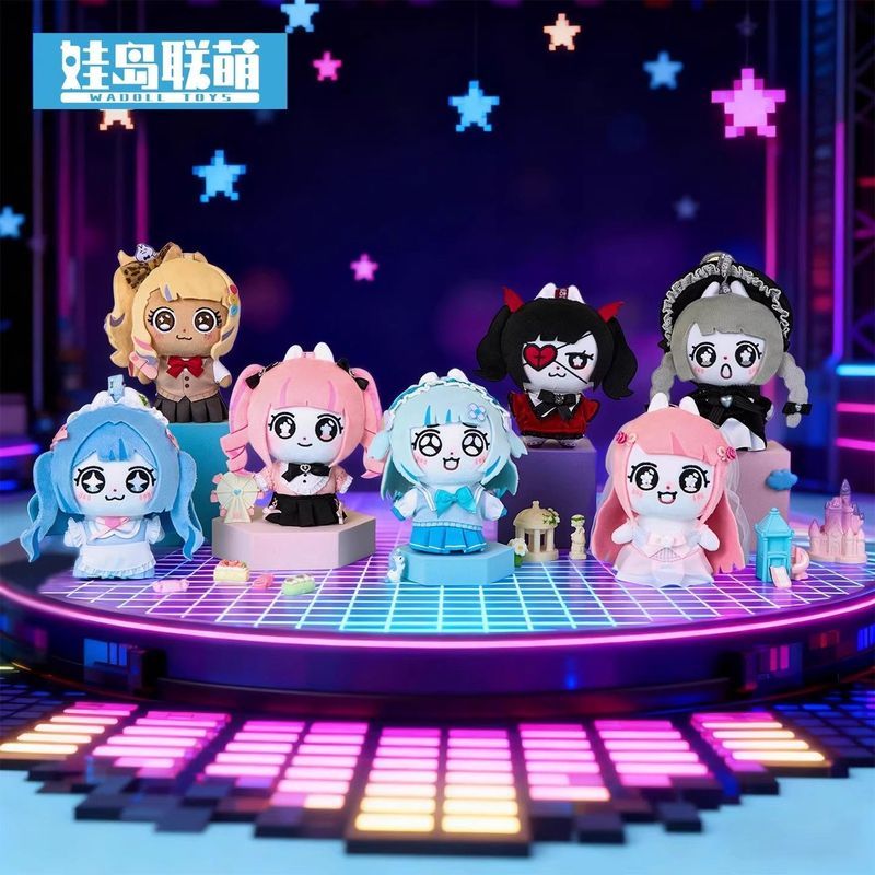 Nowa Island Cute Bowtie Cat Girl Series Plush Blind Box Trendy Toy Decoration Gift Cute Doll