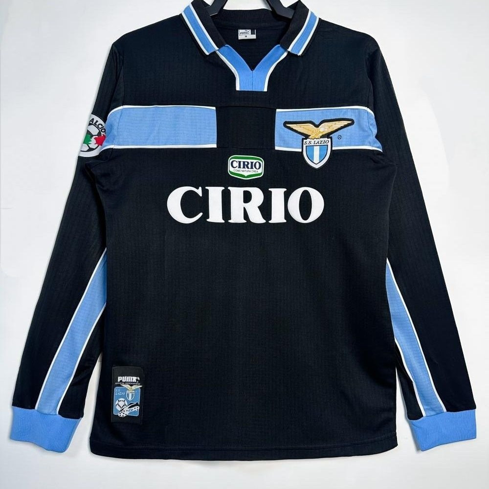 Retro: Áo bóng đá dài tay cổ điển 1998-99 Retro Lazio Serie A S-2XL
