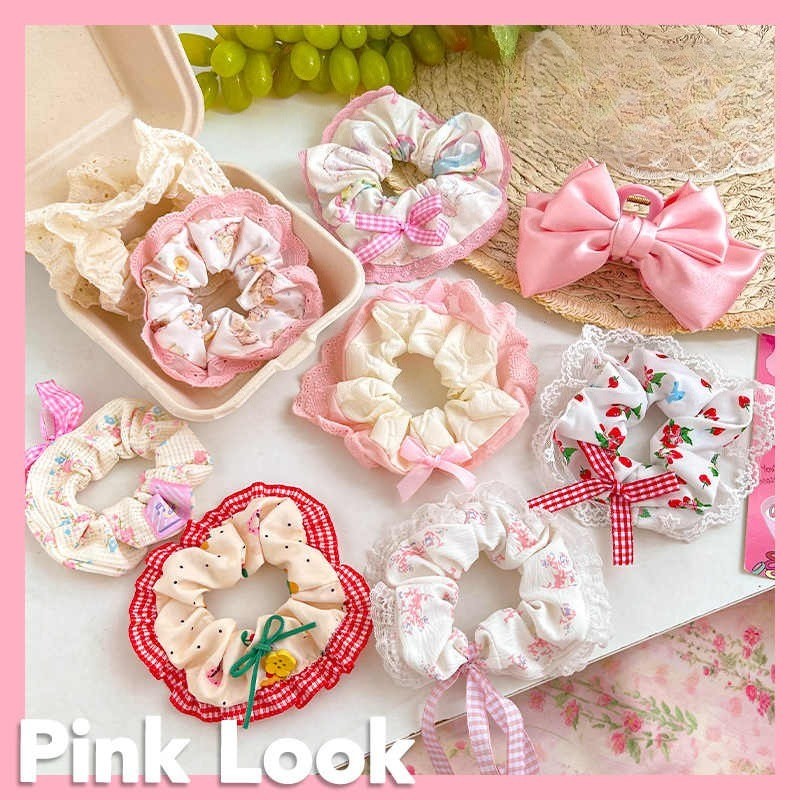 Dây Buộc Tóc / Cột Tóc Scrunchies To Phồng Đẹp Thời Trang Hàn Quốc