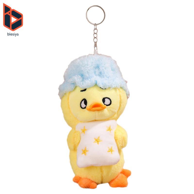 Sang Trọng Vịt Móc Khóa Xe Móc Khóa Vịt Sang Trọng Cotton Làm Đầy Đồ Trang Trí Treo Charm Sang Trọng