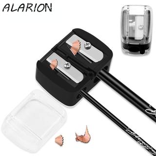 Alarion 2 Chiếc Bút Chì Hai Lỗ, Máy Mài Bút Chì Lông Mày Cổ Điển Mini, Đồ Dùng Học Tập Sinh Nhựa Lip Liner Bút Trang Điểm Đầu Mài Dụng Cụ Mỏng Văn Phòng Phẩm