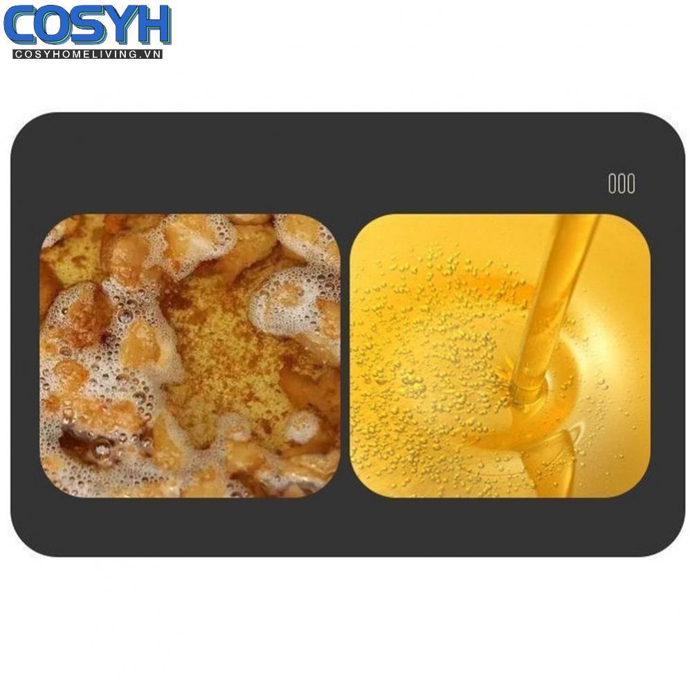 <cosyh>Durable Stainless Steel Oil Filter Pot for Home Kitchen Use with Built In Filter