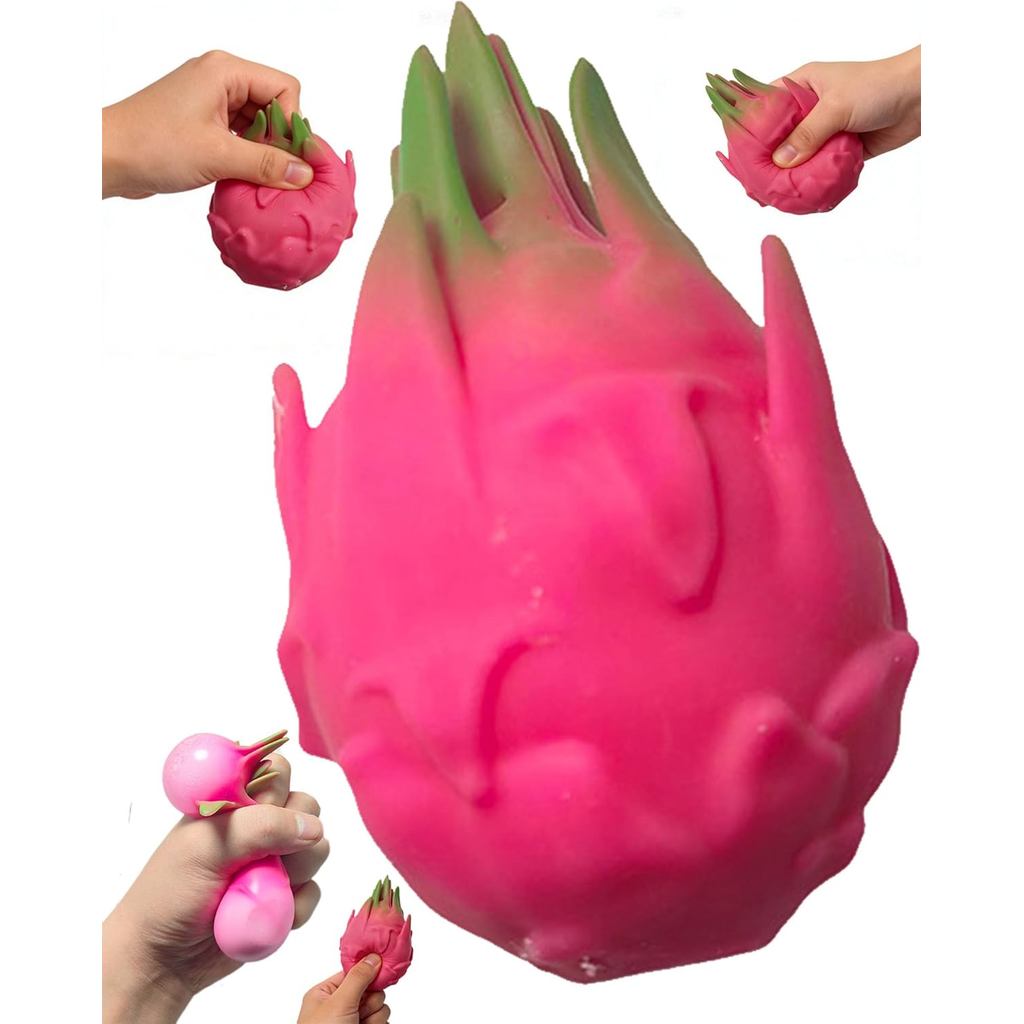 Dragon Fruit Squishy, Squishy Dragon Fruitrealistic Soft Đồ chơi trái cây giảm căng thẳng tăng chậm,