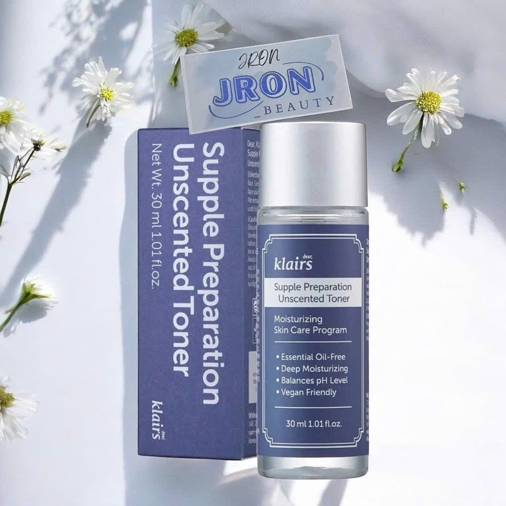 [Tem Phụ] Size Mini 30ml Nước Hoa Hồng Không Mùi Klairs Supple Preparation Unscented Toner Dưỡng Ẩm 