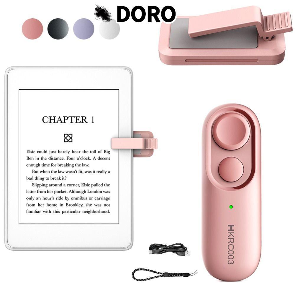 DORO RF Remote Page Turner, Điều khiển từ xa thực tế không dây Clicker, có dây đeo tay Trang thông m