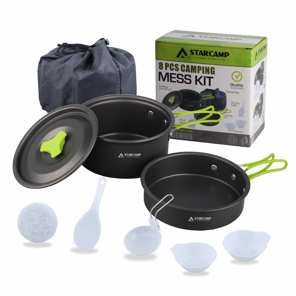 STARCAMP Bộ Nồi Alumina 8 Món Cho Camping Ngoài Trời