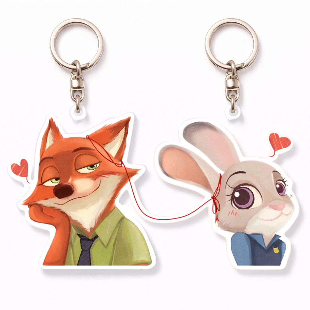 Móc khoá Cặp đôi Nick x Judy - Đồng hành NANG DECOR SHOP