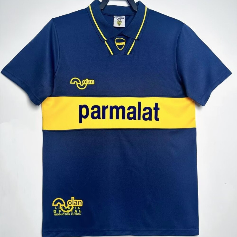 1993-95 BK Home Blue Retro Áo bóng đá ngắn tay S-XXL