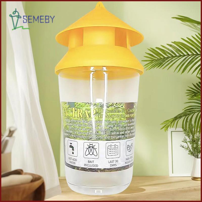 [SEMEBY] Bẫy ruồi trái cây mới Bẫy ruồi bằng nhựa Bẫy Drosophila Chống ruồi Trái cây Ruồi Killer Cat