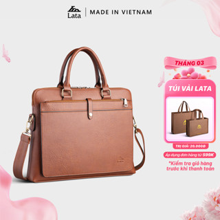Cặp Công Sở Lata (Thời trang nam basic đựng laptop 14 inch - Cặp da CA37)