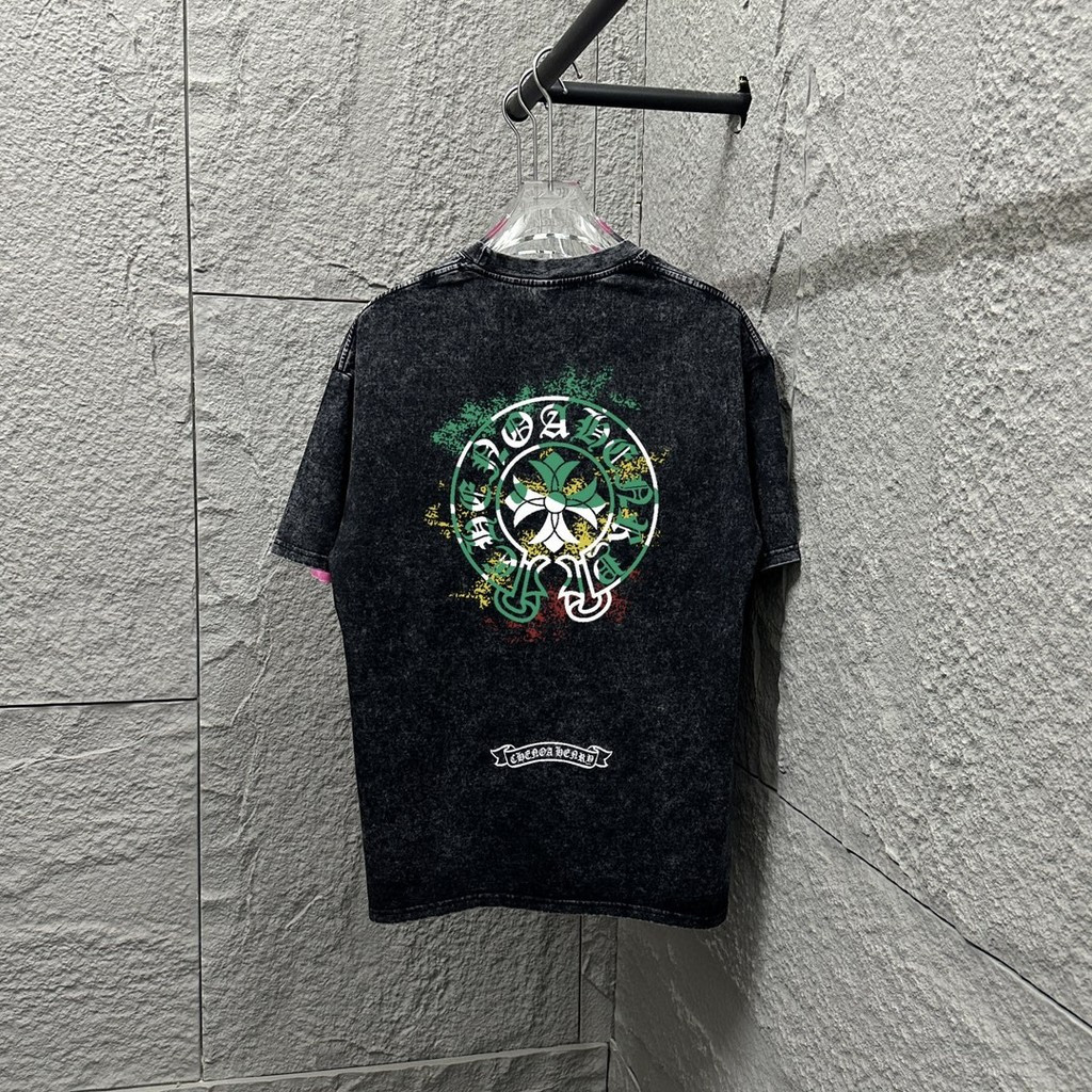 Chrome Hearts 2026 6XL Áo thun ngắn tay cổ tròn, size 6XL phù hợp nam nữ, dáng rộng thoải mái, phù h