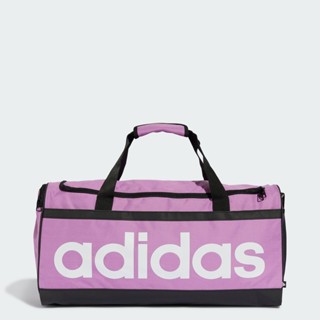 adidas Phong cách sống Túi Duffel Linear Essentials Cỡ Trung Unisex Màu tím IZ1898