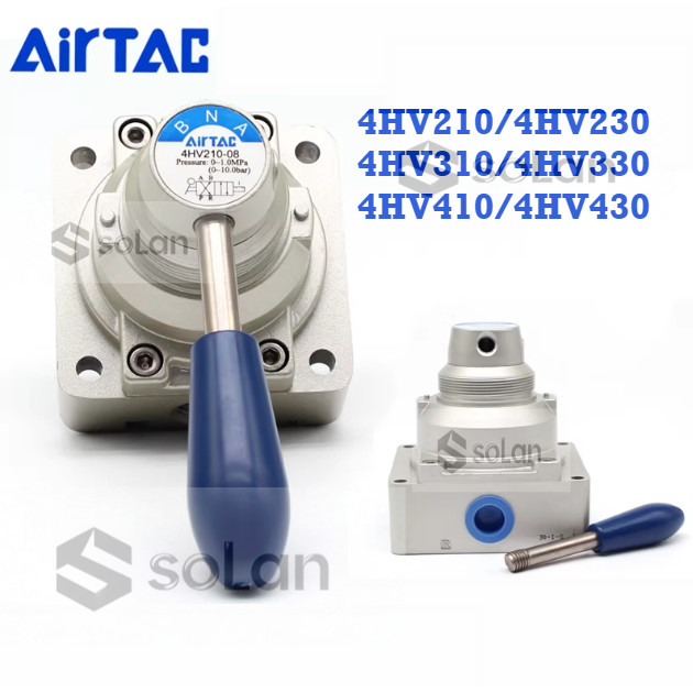 AIRTAC 4HV210 / 4HV230-06-08 4HV310 / 4HV330-08-10 4HV410 / 4HV430-15-S-L Van xoay thủ công xi lanh 