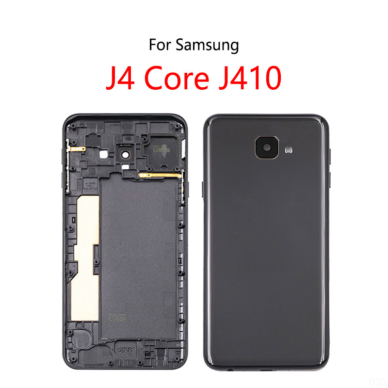 Ốp điện thoại Pin Cho Samsung Galaxy J4 Core J410 J410F SM-J410F Vỏ Pin Phía Sau Bảng Điều Khiển Có 