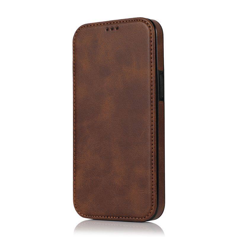 Ốp Điện Thoại Apple 15 iPhone12pro Chống Trơn Trượt Gắn Xe Ô Tô Frosted Feel Flip Leather Case 14pro