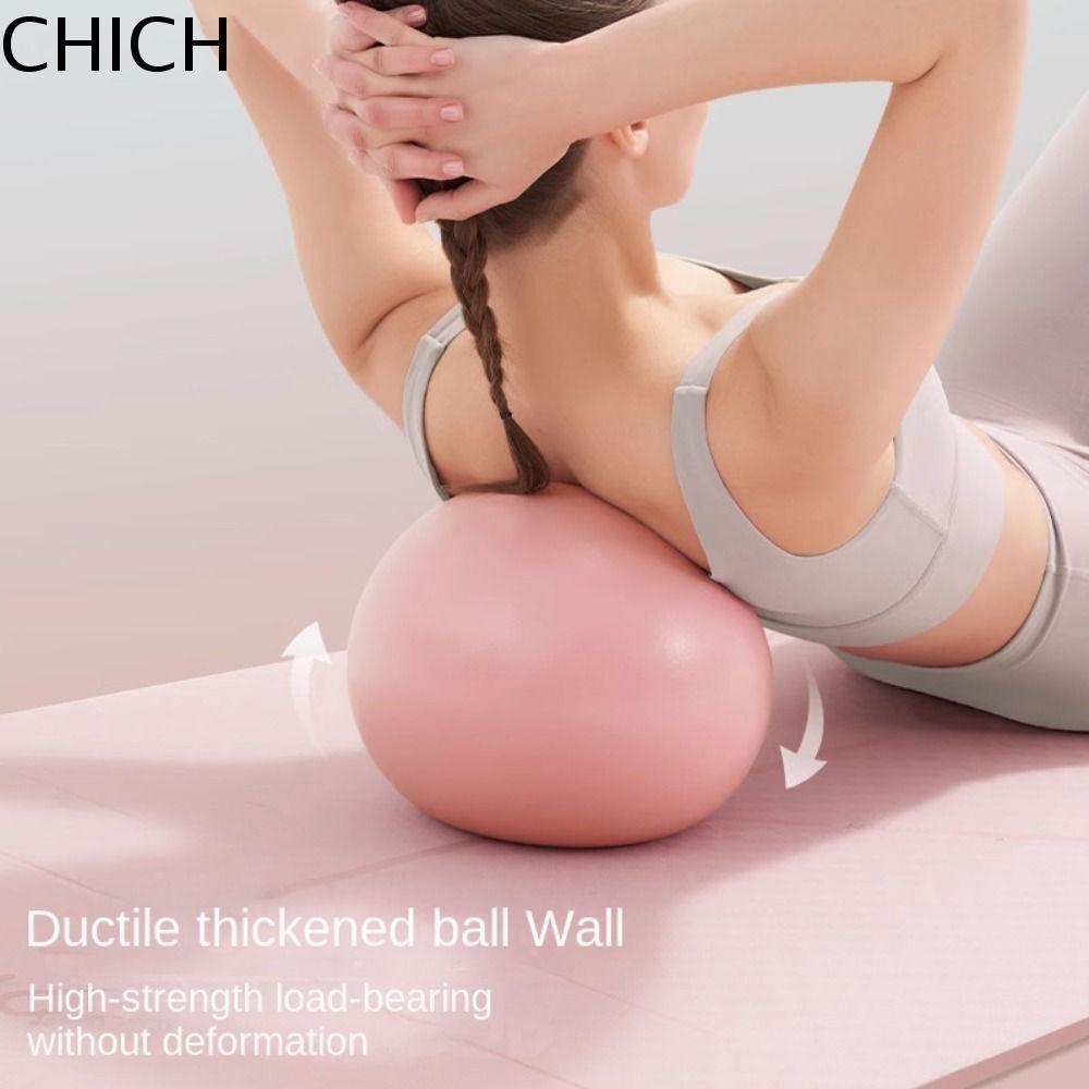 CHICH Yoga Ball, Tập Thể Dục Mini 25cm Pilates Ball, Bóng Cân Bằng Chống Nổ Chống Trượt PVC Yoga Fit