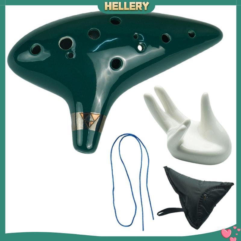 Ocarina Nhạc cụ 12 lỗ bằng gốm chất lượng cao cấp Màn hình âm nhạc cho trẻ mới biết đi Quà tặng sinh