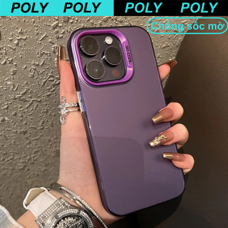 Ốp Điện Thoại Cứng Màu Nhám Chống Sốc / Dấu Vân Tay Cho iPhone 11 12 13 14 15 16 17 Pro Max 17Air