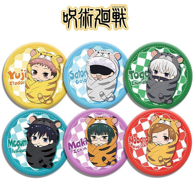 Huy Hiệu Anime pin bros anime jujutsu kaisen gojo megumi maki 58mm