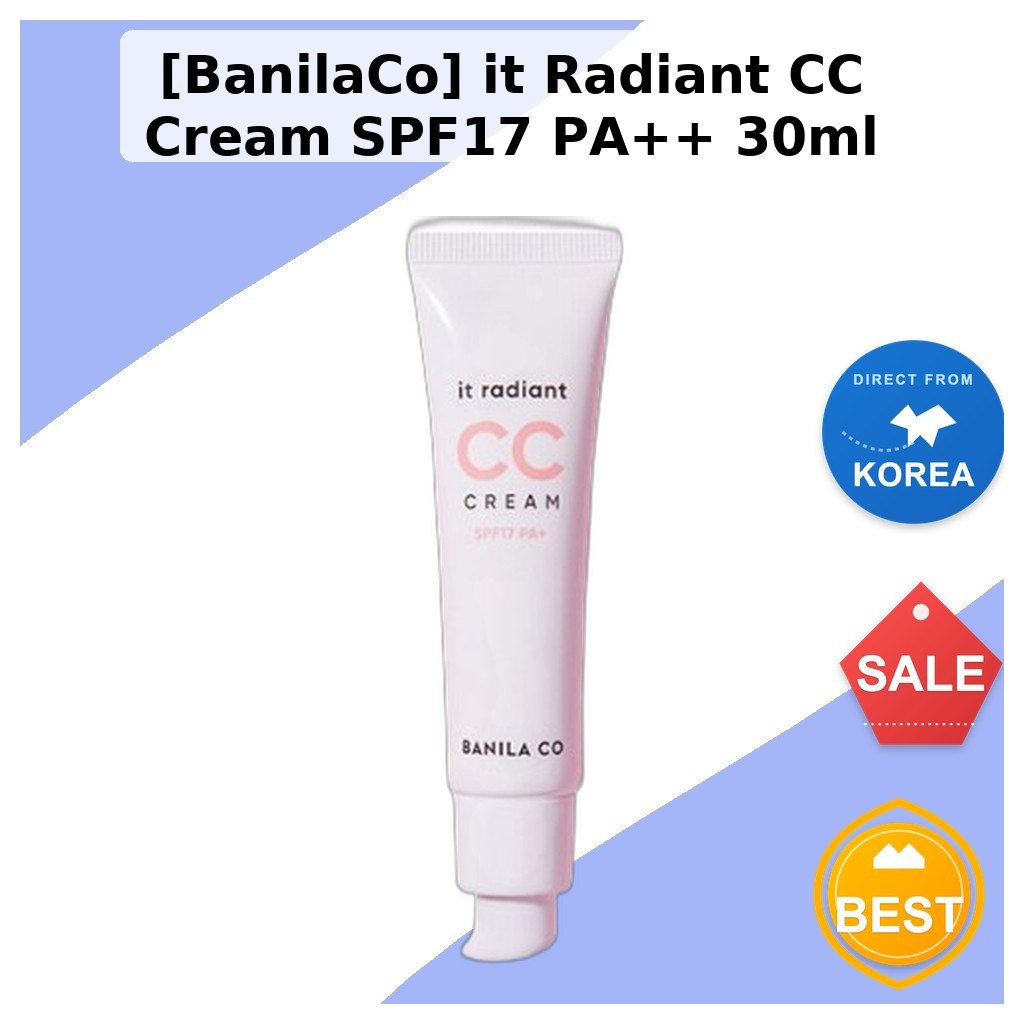 [BanilaCo] it Radiant CC Cream SPF17 PA + + 30ml / Kem CC Hàn Quốc / Hoàn thiện phát sáng / Chính hã