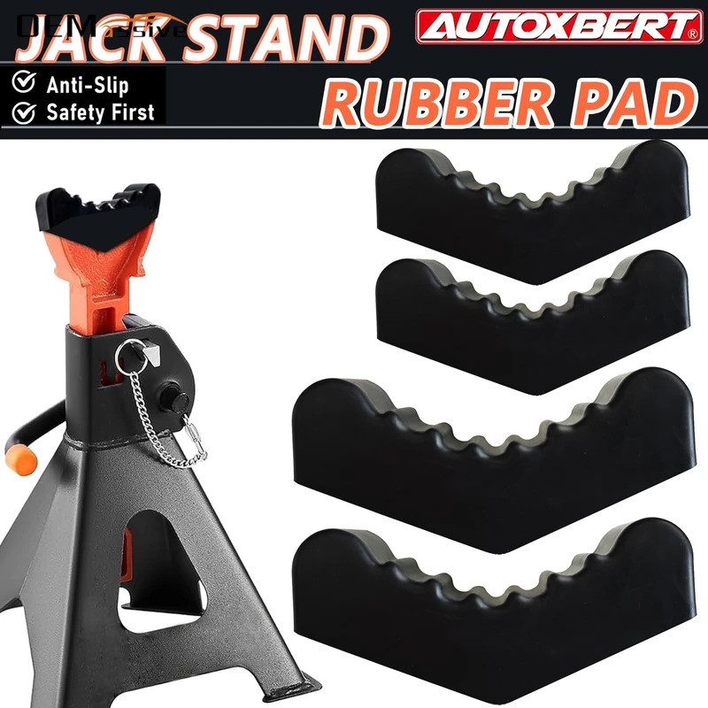 3Ton 6Ton Xe Cao Su Có Rãnh Bảo Vệ Jack Đứng Miếng Lót Hỗ Trợ Khối Nâng Khung Đường Sắt Pinch Bảo Vệ