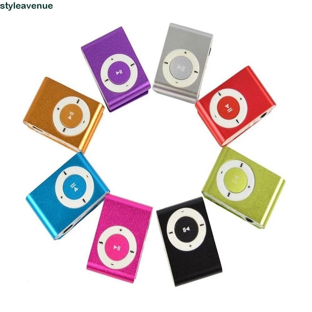 STYLEAVENUE MP3 Player Mini Thời Trang Media Player Kim Loại Gương 3.5mm Thể Thao MP3