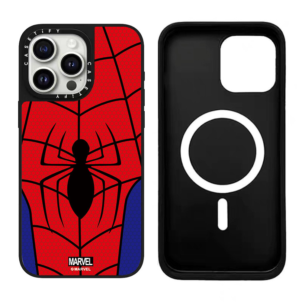 Ốp Điện Thoại Từ Tính Người Nhện Mát Cho iPhone 17 Pro Max 17 Air 16 Pro Max 15 Pro Max Ốp lưng Cho 