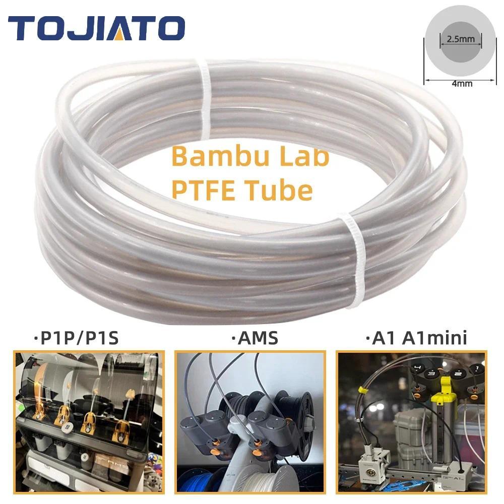 Cho Bambu Lab Ptfe Ống ID2.5mm OD4mm P1P AMS A1 Mini 3D Máy In Teflonto Ống 1.75mm Bambulab Phần Ptf