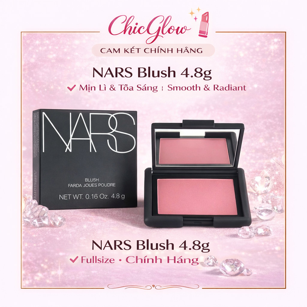 [Chính Hãng] NARS Blush 4.8g – Tỏa Sáng & Mịn Lì, Chính Hãng, Fullsize