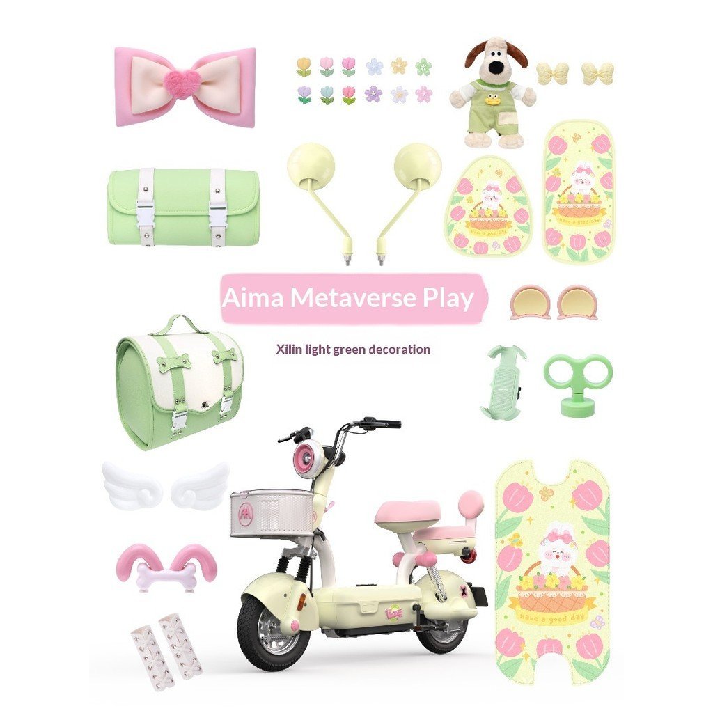 168 Creative Department Store Xanh Emma Metaverse Chơi Xe Điện Dán Móc Trang Trí