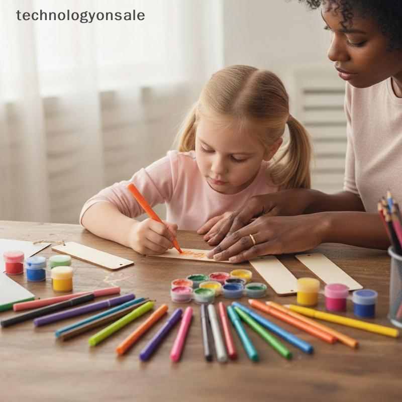 [Tech] 5 / 10 / 20 / 36 Cái Dấu trang nk bằng gỗ có dép Bộ đồ trang trí thủ công bằng gỗ DIY Thẻ vuô